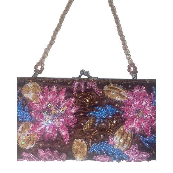 Vintage Rhinestones Clutch Evening Purse - Picture 3 of 8